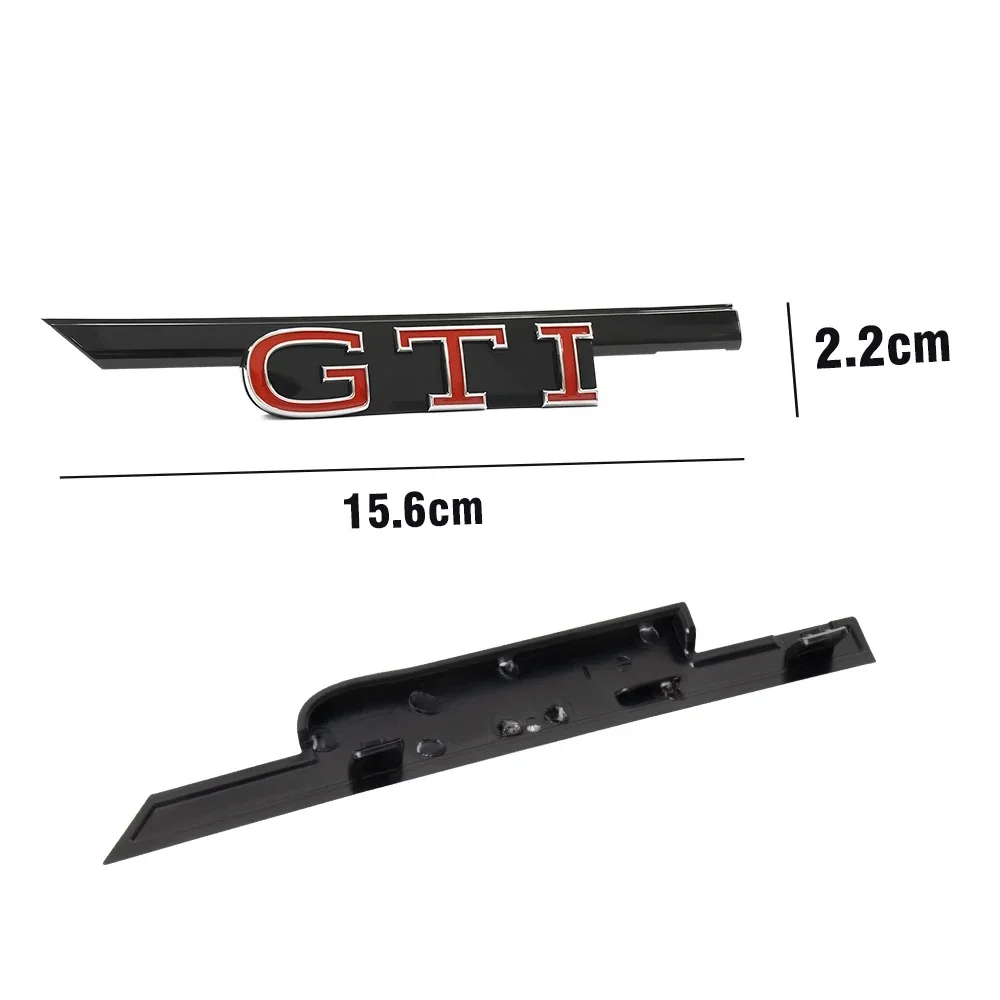 ABS GTI R Logo Car Front Grill Auto Emblem Replacement Emblem Sticker Accessories For Volkswagen VW Golf 8 Rline MK8 Polo Touran