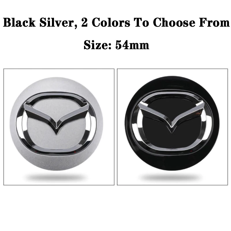 4pcs 56mm Wheel Center Cap Logo Hub Cover Badge Emblem For Mazda 6 3 CX5 2 CX7 Demio Atenza Axela MX30 CX30 CX3 CX9 MX5 RX8 RX7