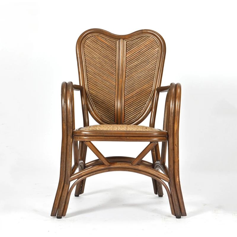 

Rattan full rattan Back Home balcony Leisure Chinese rattan chair Plantain Single office chair