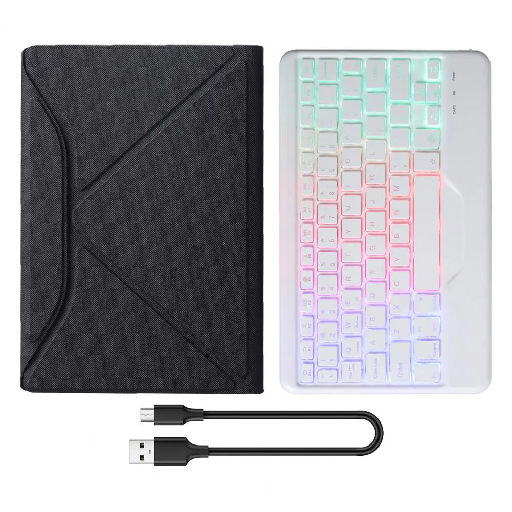 Casing Tablet Keyboard, untuk TAB A8 SM X205/X200 Bluetooth kompatibel dengan tombol, casing pelindung penuh Touchpad dapat dilepas