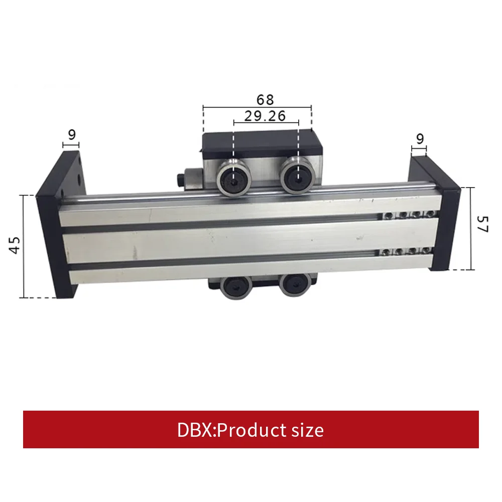 HANPOSE NEMA23 Manufacturer DBX single-axis ball screw slide table 1204 linear guide module industrial type large load slide tab