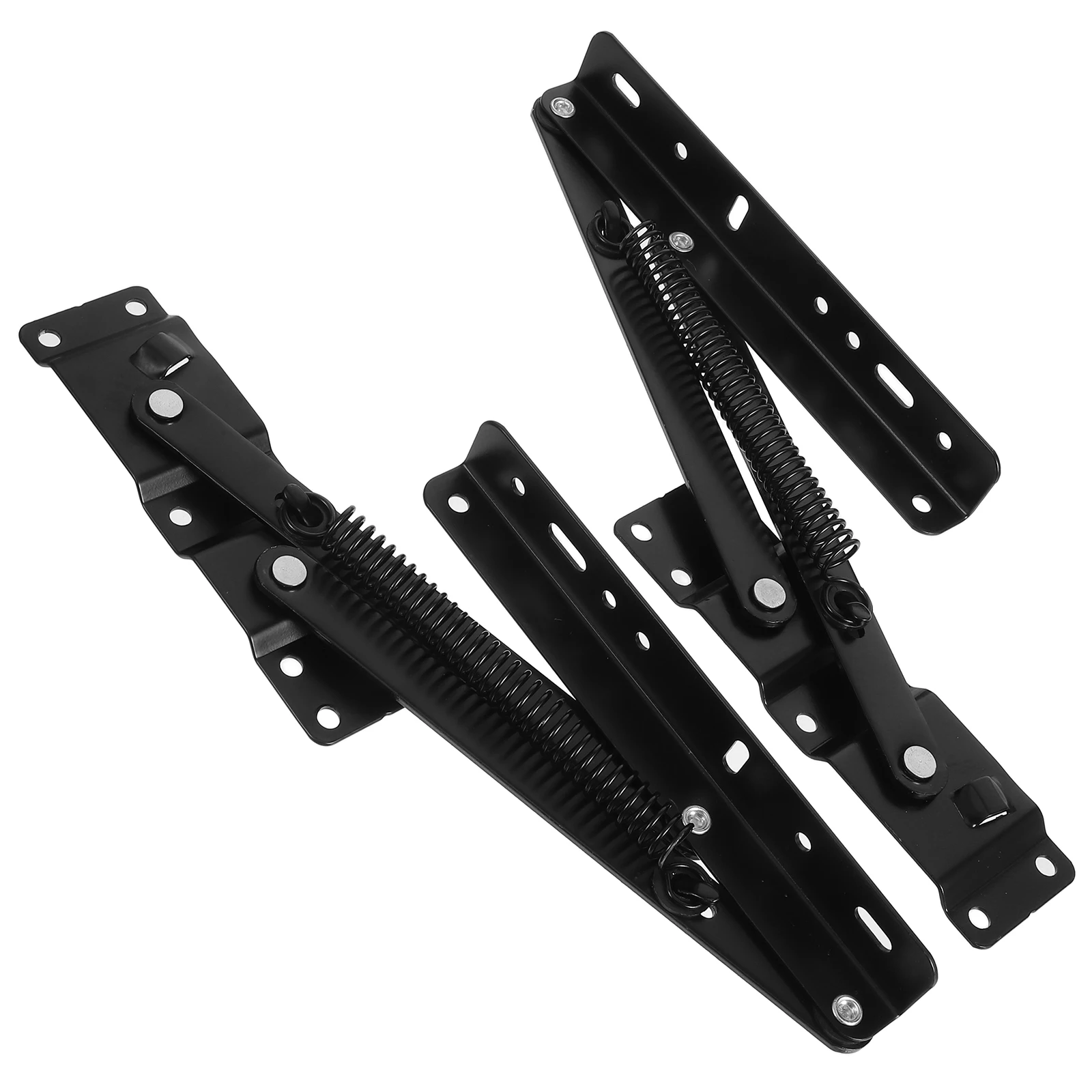 

2 Pcs Desk Lift Table Extension Folding Hinges Cold Rolled Steel Heavy Duty Spring Mechanism Adjustable Height Storage