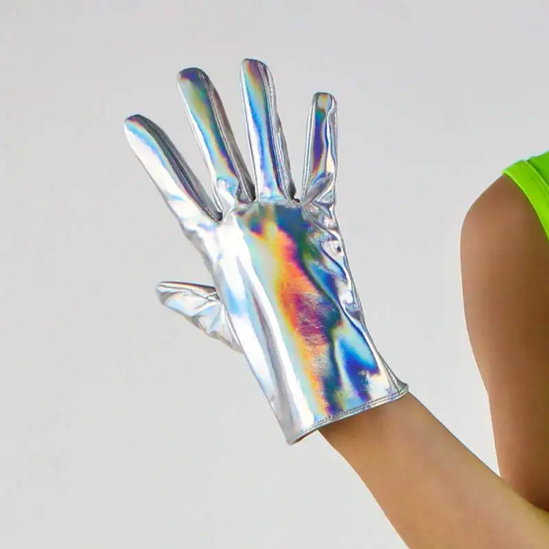 8 Zoll (21 cm) Damen-Lederhandschuhe, modische, glänzende Kunstleder-PU-Beschichtung, Jaguar-Leoparden-Muster, schmal geschnitten, für besondere Anlässe, Handhandschuhe – Detail 10