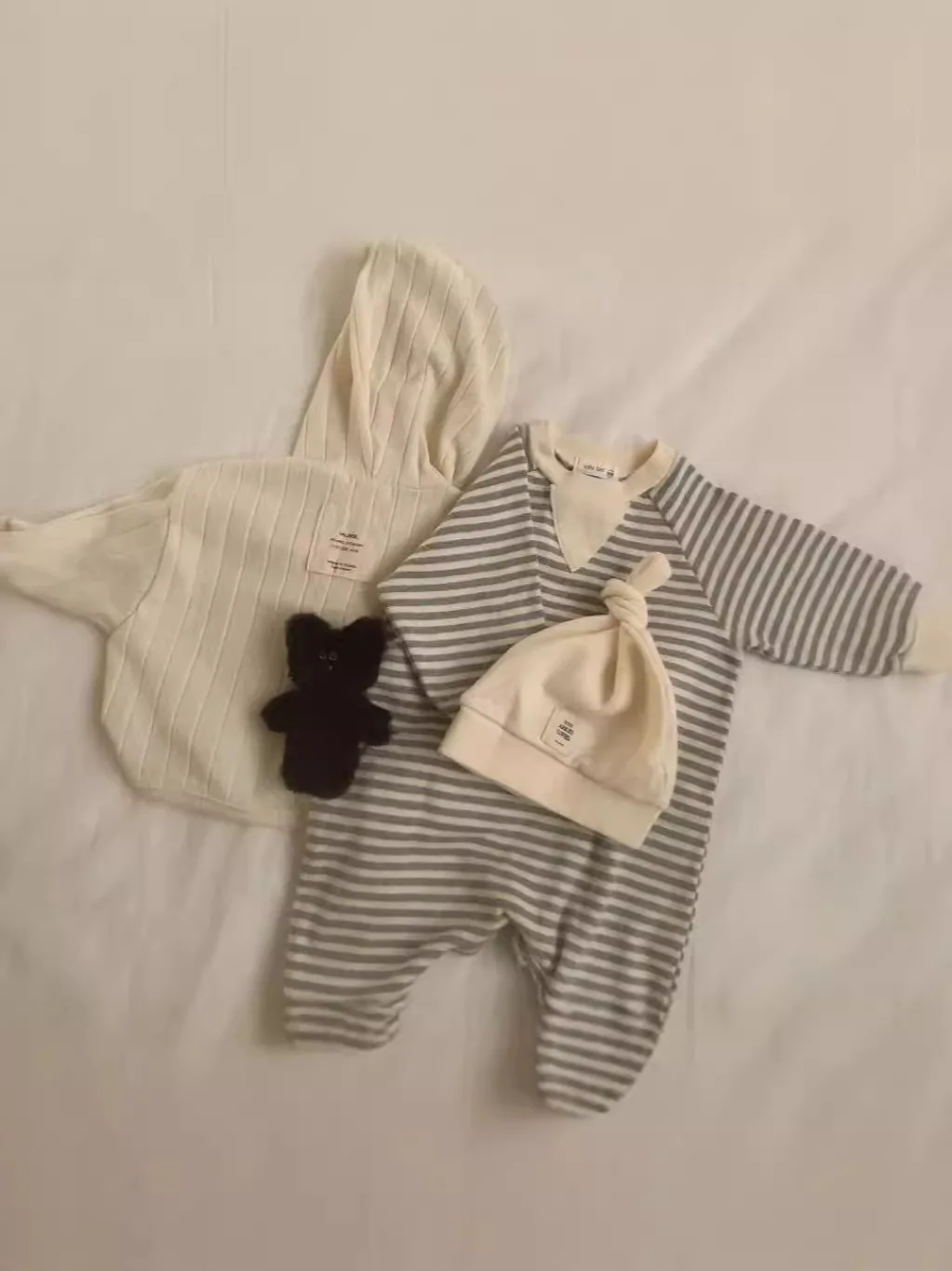 2024 Autumn New Baby Long Sleeve Casual Striped Romper Infant Boy Girl Cotton Soft Loose Jumpsuit Newborn Toddler Clothes 0-24M