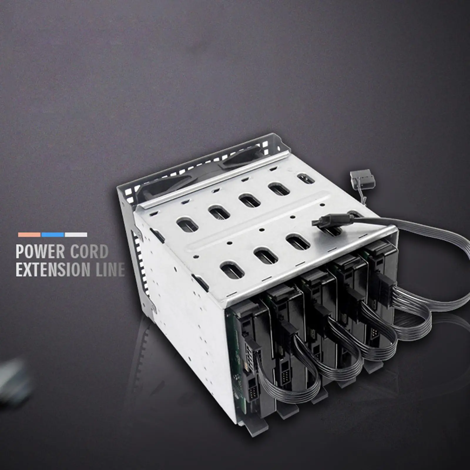 IDE to 15 Pin Splitter Power Cable Hard Male to 5 Female Extension Computers 20cm+4x10cm 18AWG Wire