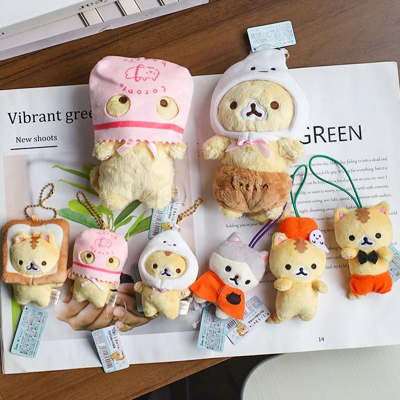 Nouveau mignon Corocoro Coronya chat en peluche mascotte porte-clés porte-clés porte-clés sac petit pendentif enfants cadeaux jouets
