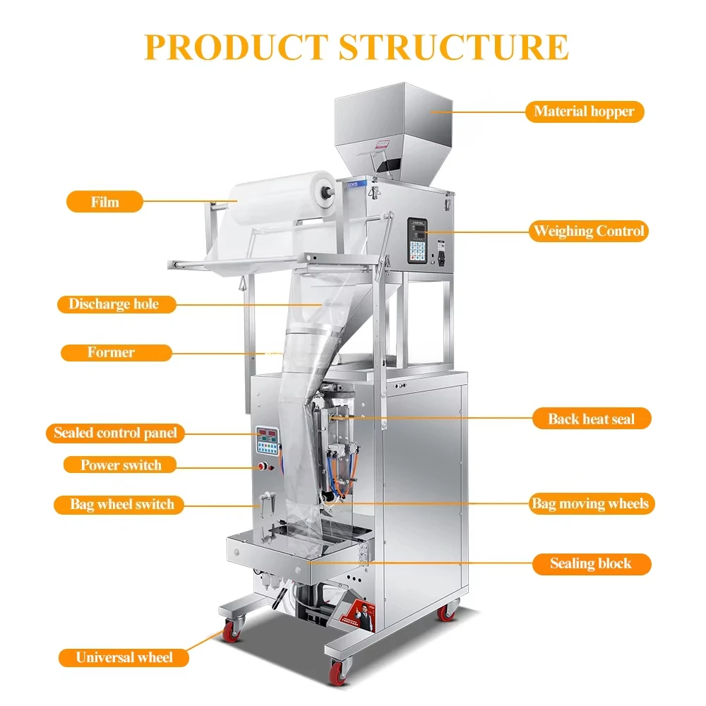 Automatic Chips Nitrogen Vertical Cookies Macaroni Puffed Food Packaging Machine Banana Chips Packaging Machinery for Snack