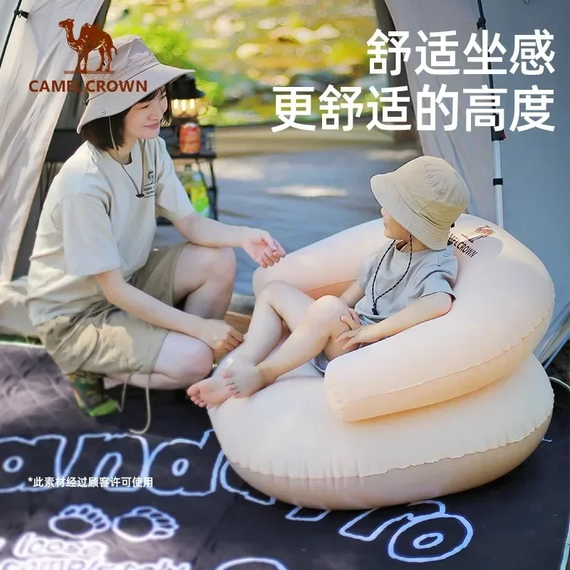 

Outdoor inflatable sofa, lazy sofa, single person air sofa bag, portable camping lounge chair, sitting around camping