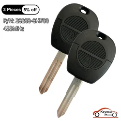 KEYECU 2 Buttons 433MHz for Nissan Patrol Navara X-Trail Serena Primera Micra Almera Auto Remote Control Key Fob P/N: 8268-8H700