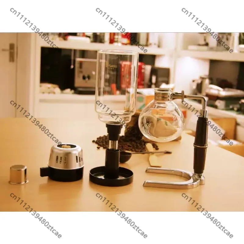 Household Glass Siphon Pot Siphon Coffee Brewer Manual Coffee Maker Coffee Tool Set