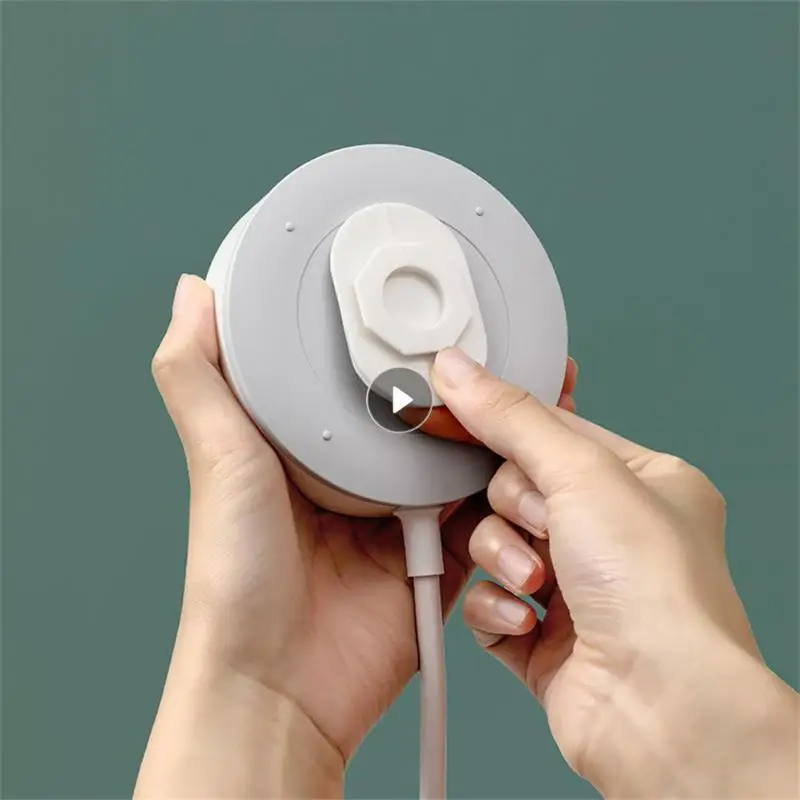 소켓 고정기 심리스 플러그인 거치대, 탈착식 전원 코드 헤드 마감 브래킷, 멀티탭 거치대 펀치 프리 벽걸이