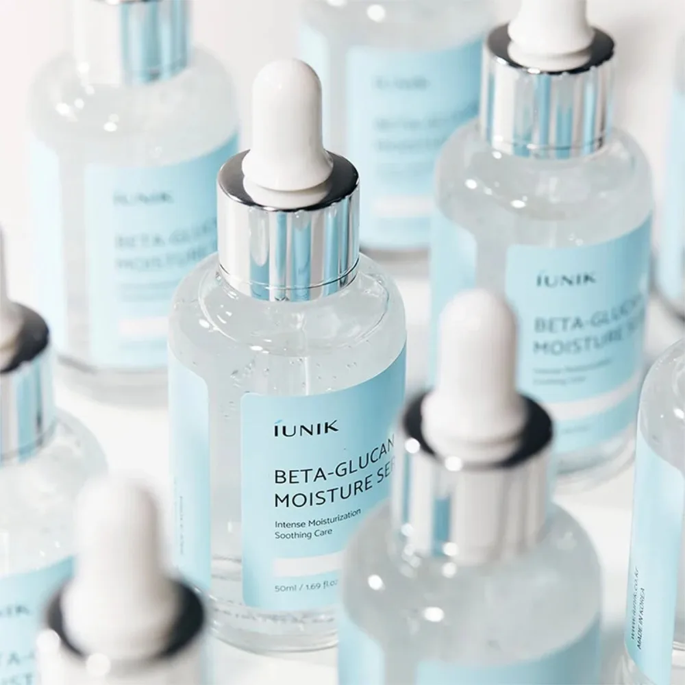 

IUNIK Beta-Glucan Power Moisture Serum Deep Hydration For Dry Sensitive Skin Korean Vegan Essence Plump Smooth Reduce Wrinkles