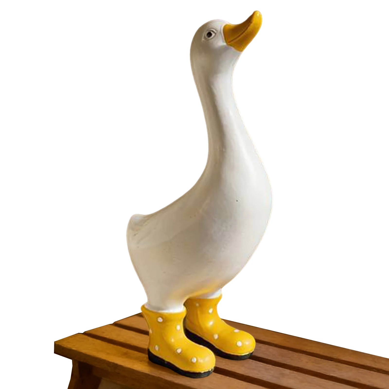 Resin Duck Ornaments Multi-Purpose Festival Animal Decor Ornament Lifelike Resin Decorative Figurine for Yard Garden Patio
