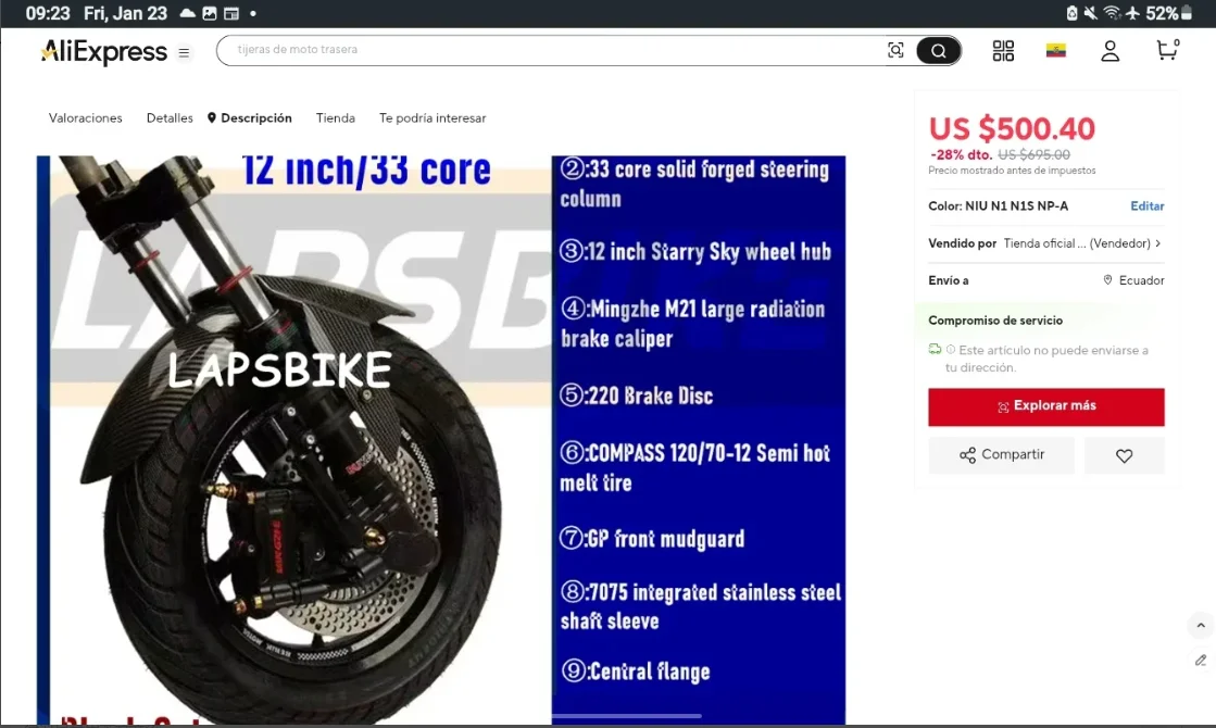 Customized link for customers