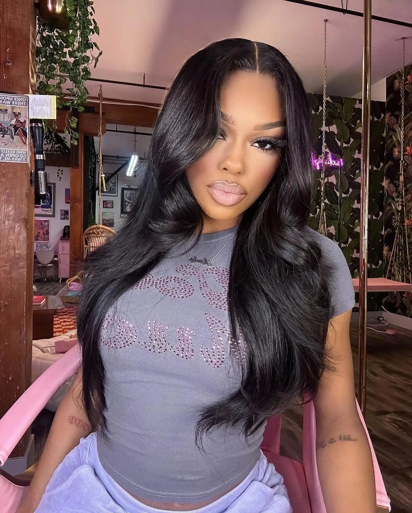 #1B Body Wave 13x6 Hd Lace Frontal Wig 200 Density Human Hair Wig 30 40 Inches Loose Wave Lace Front Wig For Black Women