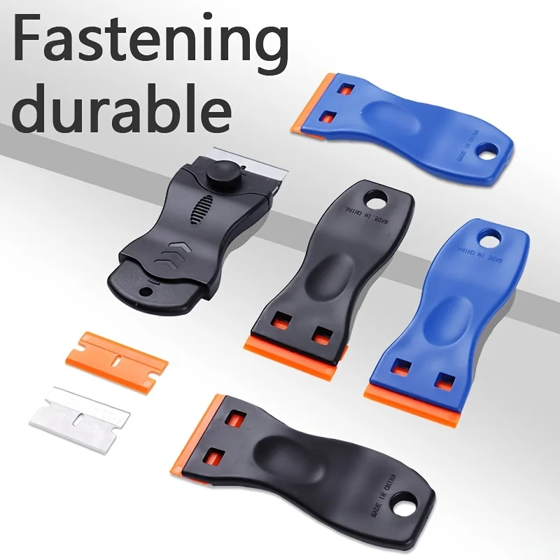 Razor Blade Scraper Double Edge Razor Scraper Remover Tool with Razor Blades for Labels Stickers Decals Removal Tint Vinyl