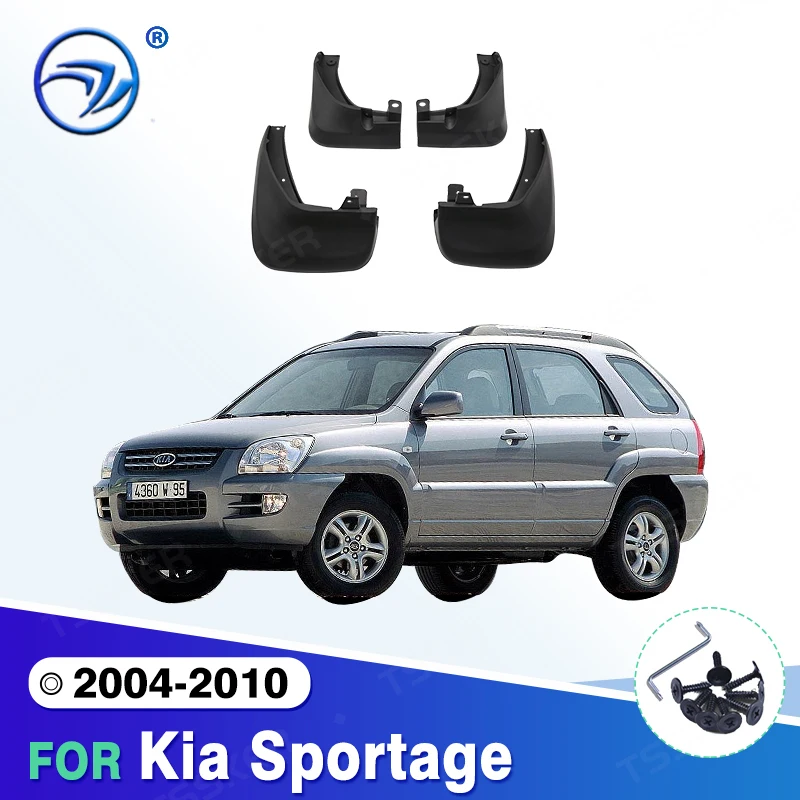 For Kia Sportage 2004 - 2010 2005 2006 2007 2008 2009 Car Mudflaps Mud Flaps Splash Guards Mudguards Flap Fender Accessories
