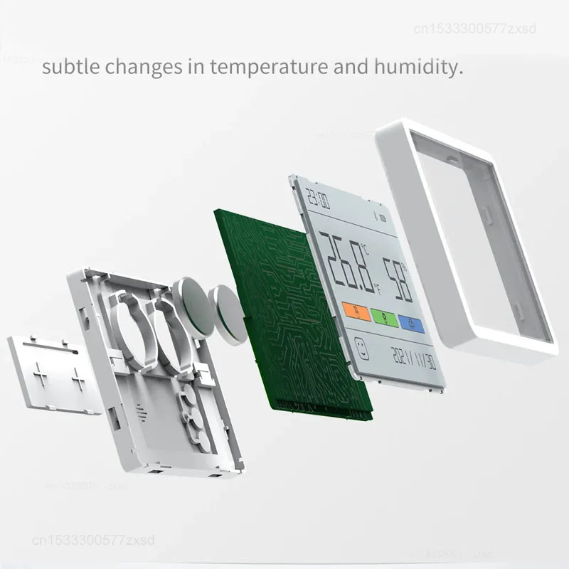 Imagem -04 - Xiaomi Duka-mini Termômetro Digital Elétrico Higrômetro Interno Sensor de Clima Multifuncional Montado na Parede Vertical Doméstico