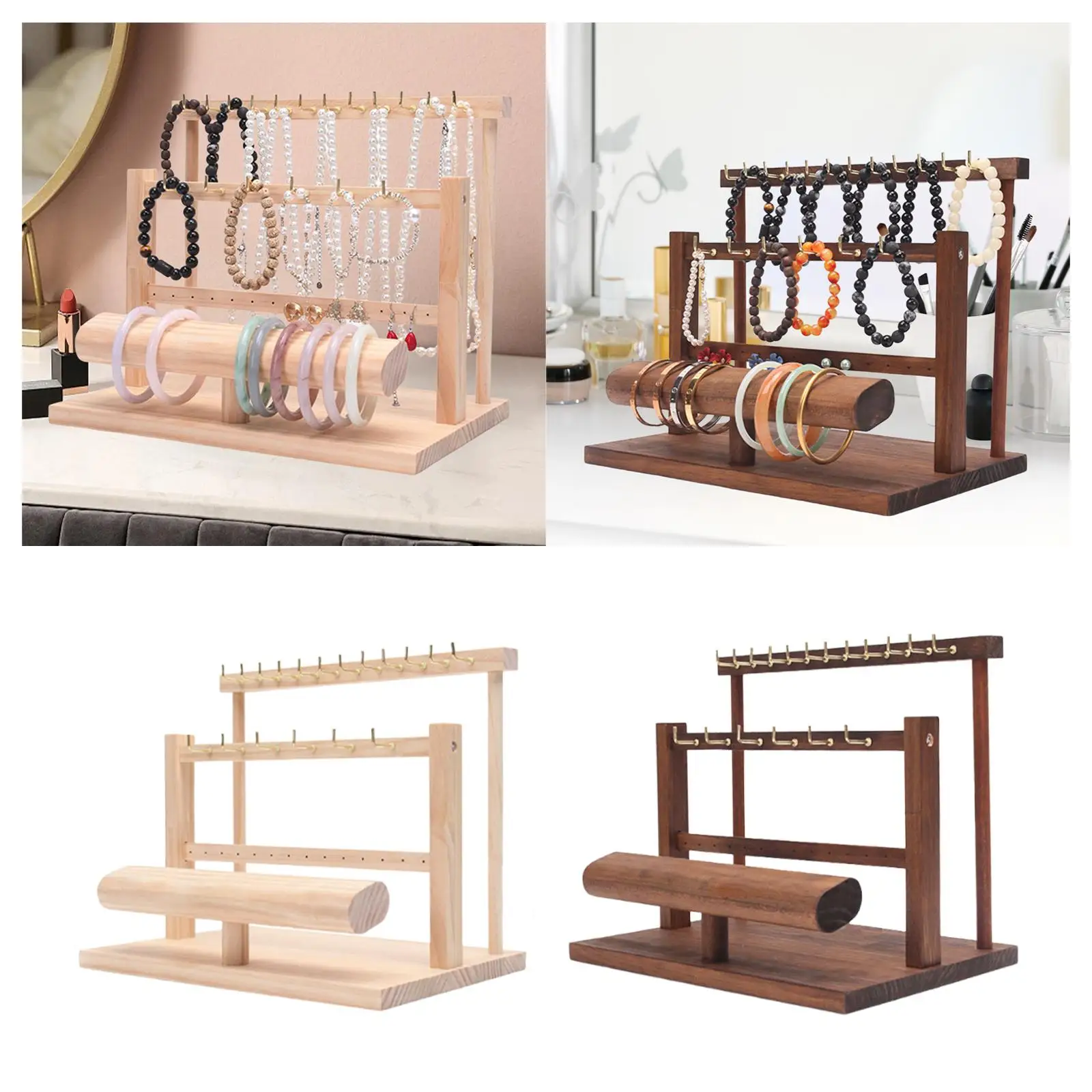 

3 Tier Bracelet Holder Display Stand Jewelry Organizer for Watches Pendants