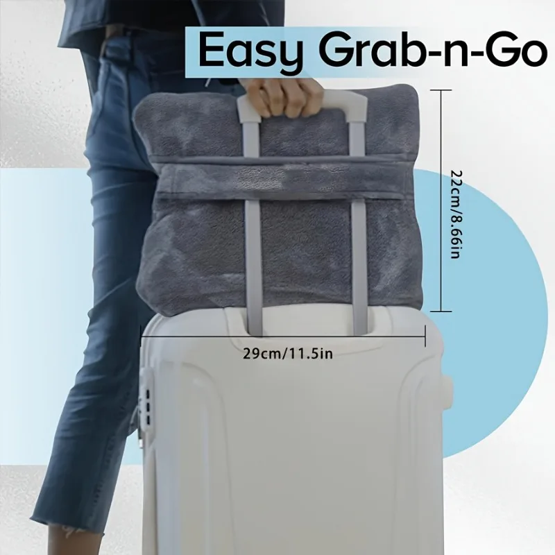 يمكن ارتداؤها الفانيلا بطانية سفر مع الأكمام جيب كبير مكافحة ساكنة أريكة بطانية التلفزيون للبالغين التخييم في الهواء الطلق كسول تكبب