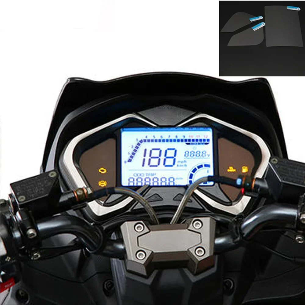 2PCS For SYM CRUISYM150 CRUISYM 150 SYM150 Motorcycle Cluster Scratch Protection Film Dashborad Instrument Screen TPU Protector