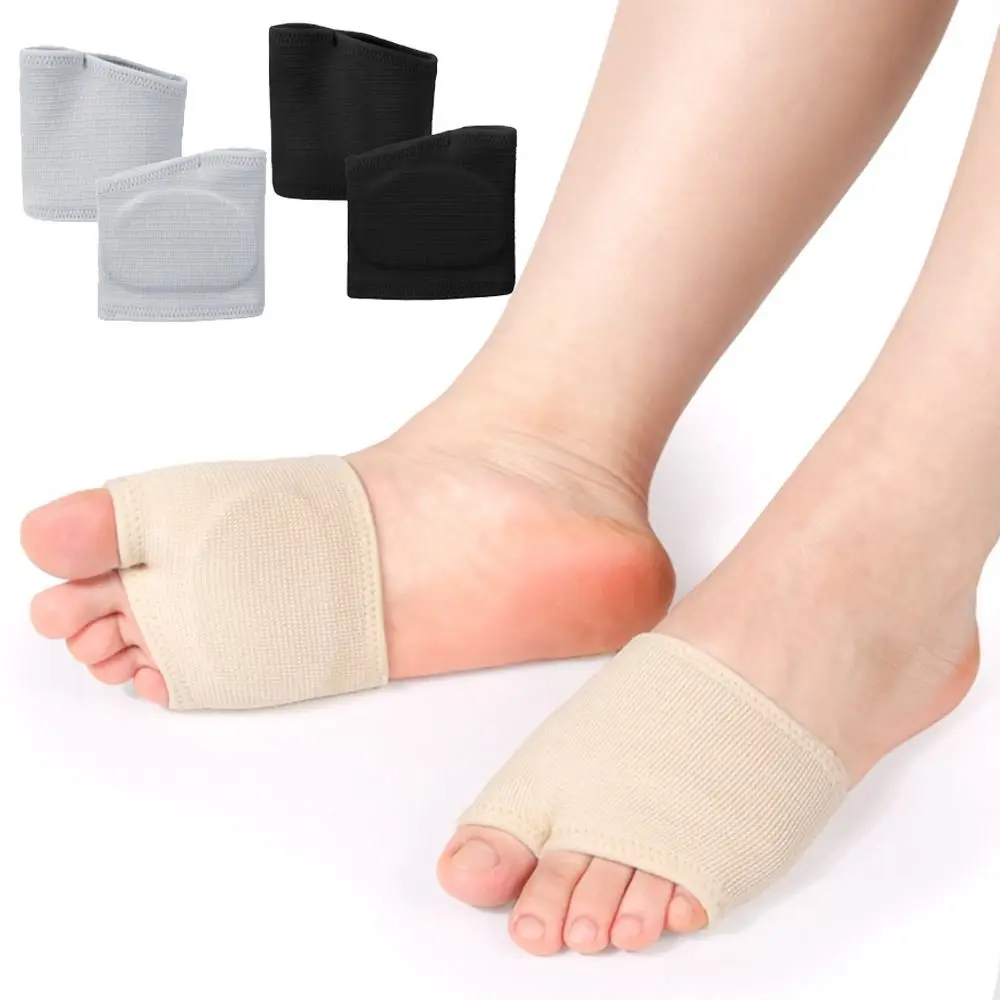 Silicone Gel Metatarsal Pads Thickened Breathable Toe Separators Moisture Wicking Half Insoles Foot Care Cushion Women