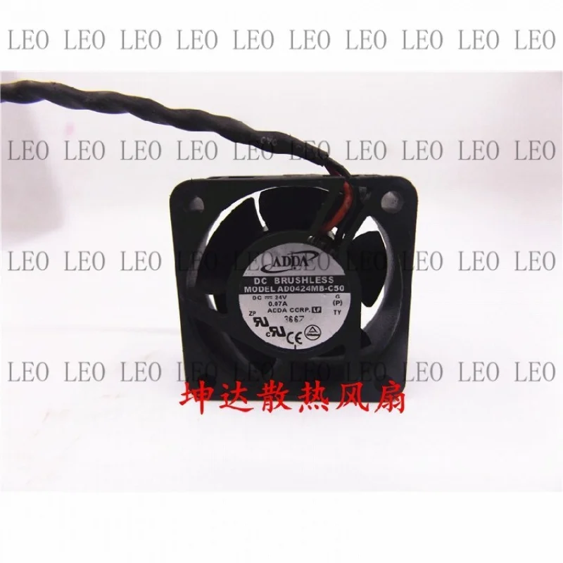 FF  for  ADDA AD0424MB-C50 4CM 4020 24V 0.07A Two-wire Cooling Fan