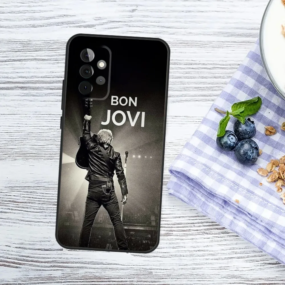 Band B-BonS-Cool-J-JoviS Phone Case For Samsung Galaxy A13,A21s,A22,A31,A32,A52,A53,A71,A80,A91 Soft Black Phone Cover