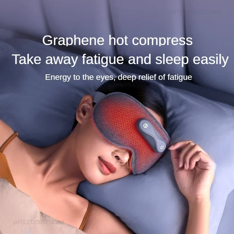 Youpin KULAX Graphene Heated Eye Mask Full Shading Relaxing Sleeping Eye Mask Block Out Light for Sleeping Aid Eye Mask Portable