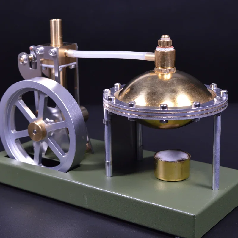 QX-M-ZQJ-07 Steam Engine Model Toy Gift Full Metal Creative Engine Model Boiler Steam Power Firepower Laboratory Teaching Aids