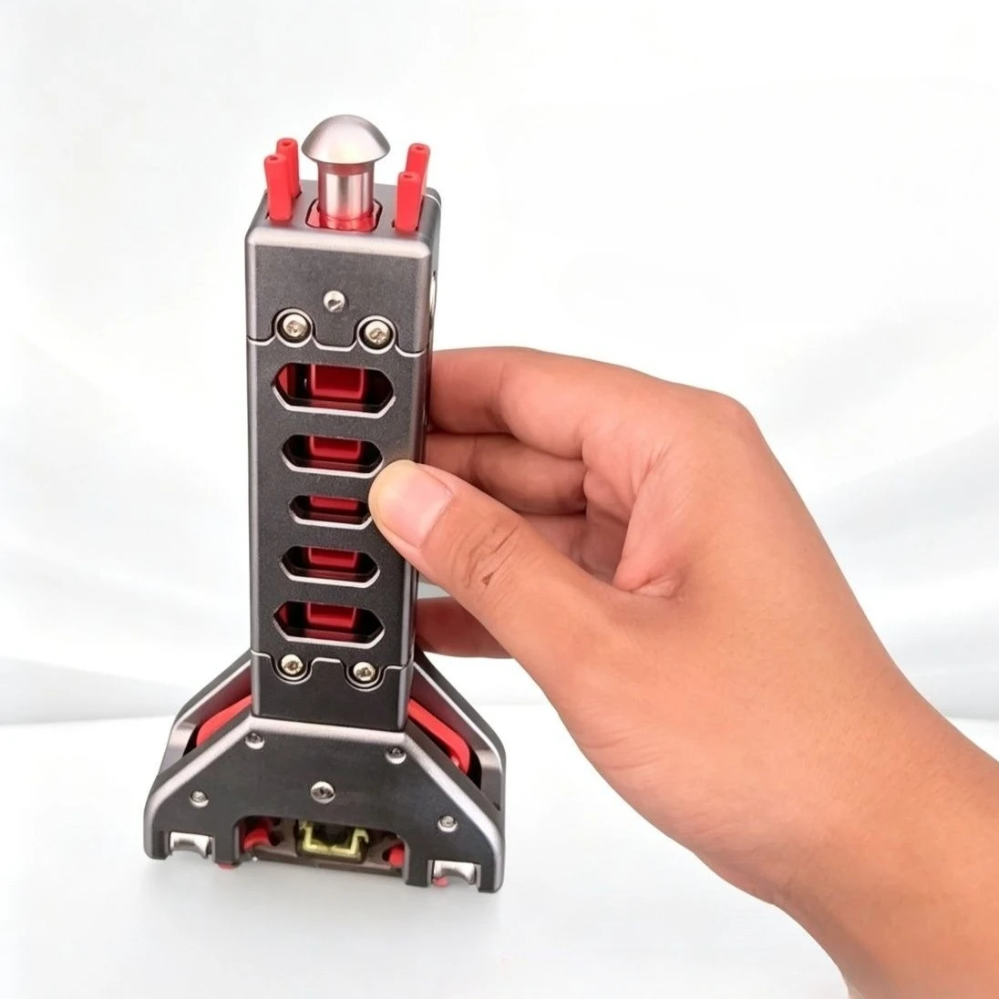 CNC Aluminum Alloy Automatic S lingshot with Powerful Clip, Magnetic Suction Pocket, Outdoor Hunting Tool Parts