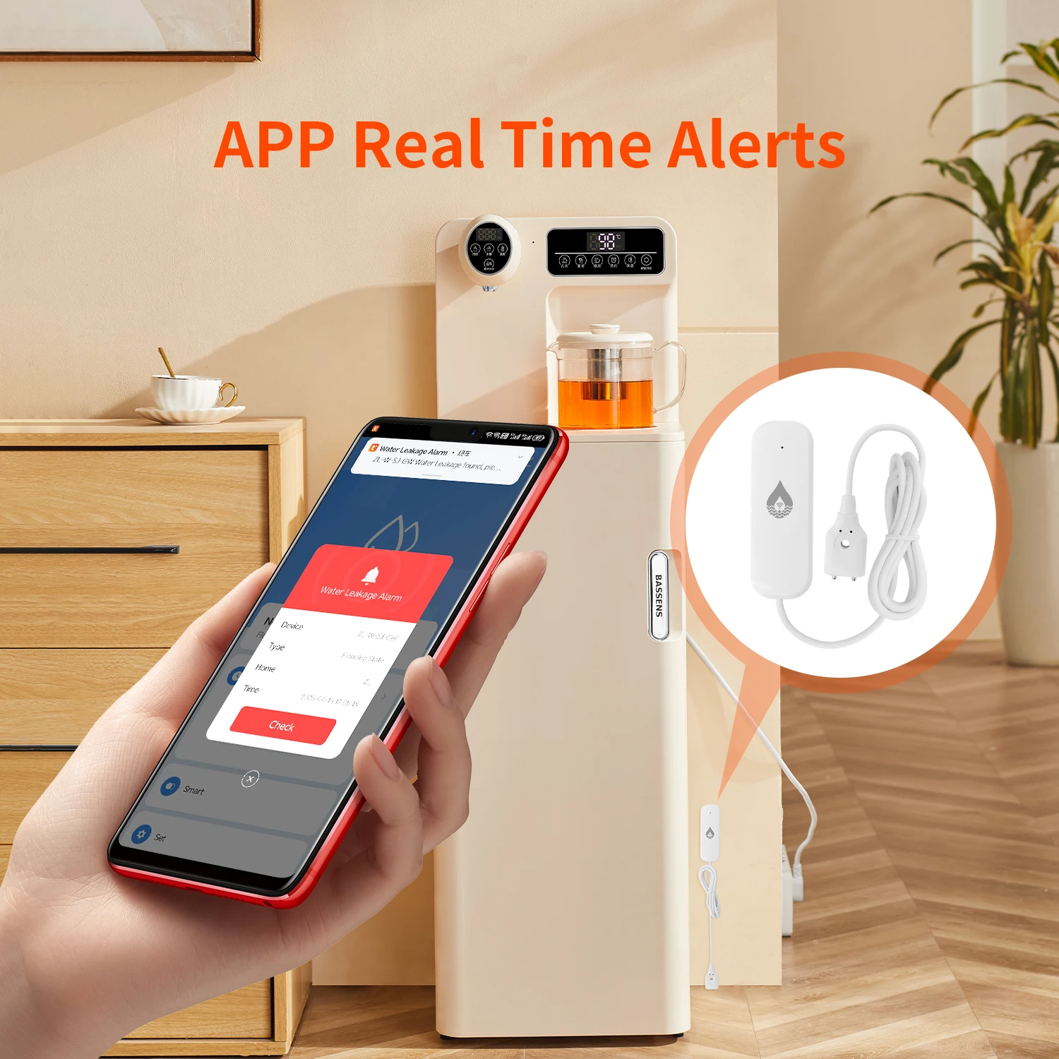 Tuya Zigbee Water Leak Detector WiFi Tuya Accessories Flood Detection Smart Home APP Remote Monitoring Automation Safety Alarm
