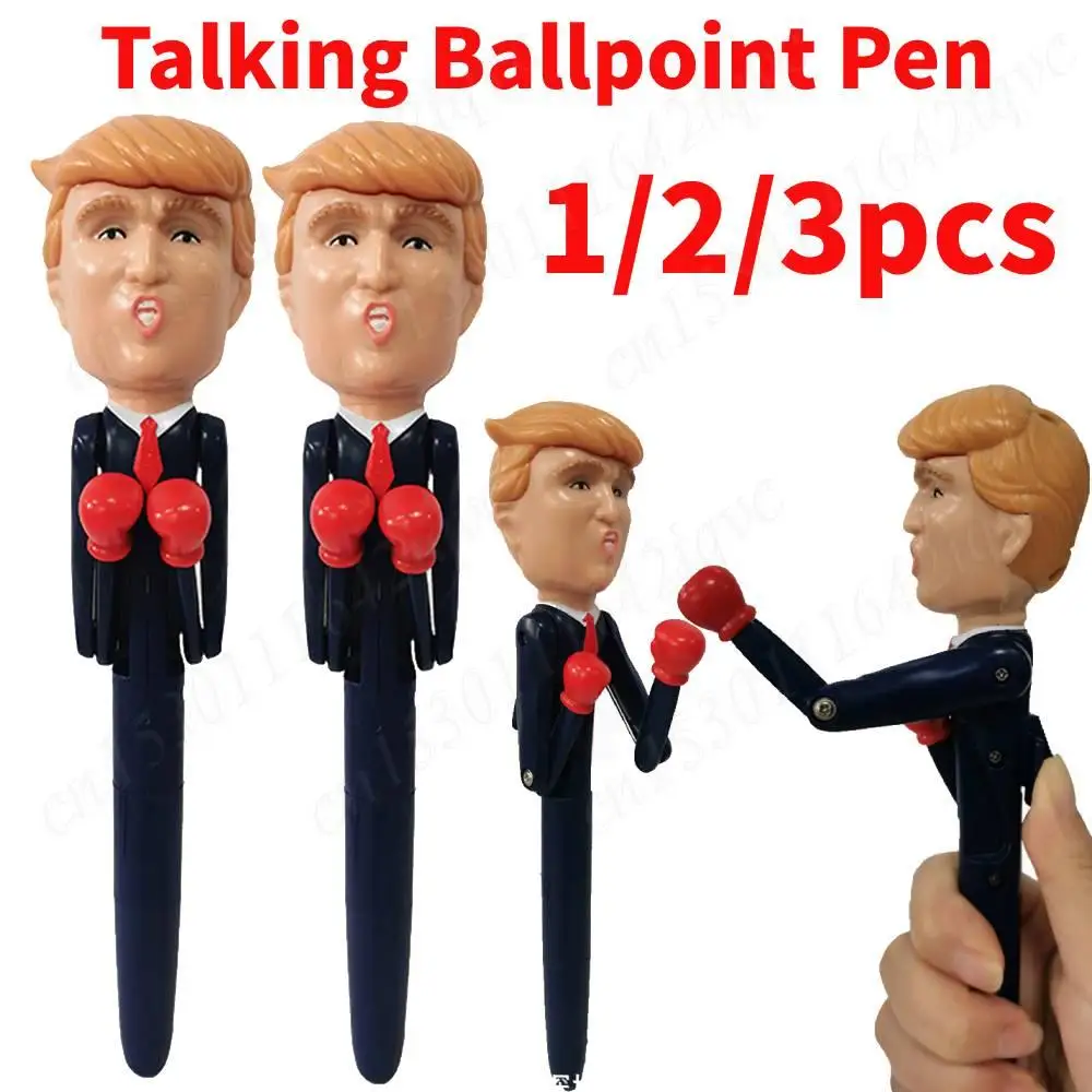 Funny Talking Ballpoint Pen Trump Boxing Pen with Real Voice Talking Trump Pen Donald Trump Stress Relief Talking Trump Pen