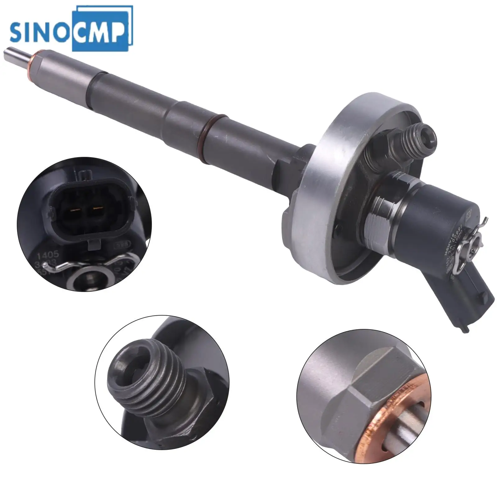 Inyector de combustible Common Rail para reacondicionamiento, 1 unidad, 0445110738 0445110886 0445110315 para Nissan ZD30 3.0L, accesorios para excavadora de motor