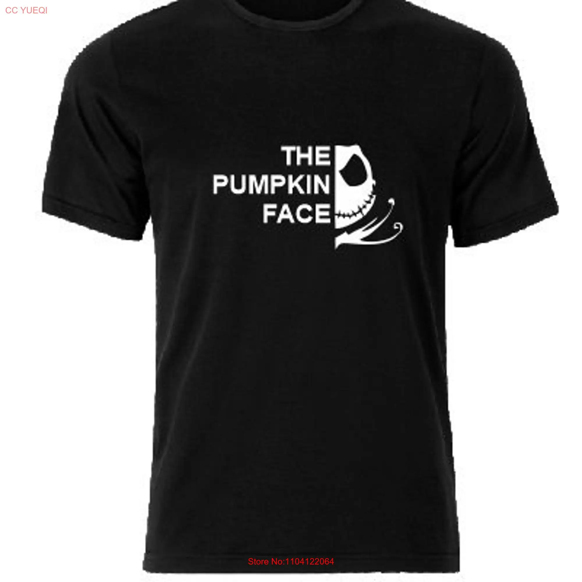 Camiseta de la cara de calabaza para hombre y mujer, camisa divertida de la película de Haloween, regalo para niños, manga larga o corta del Norte