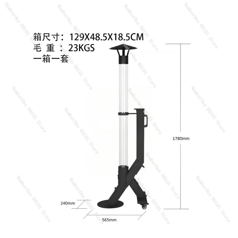 Portable Outdoor Rocket Wood Stove Vertical Patio Heater Camping Pellet Burning Furnace Winter Heating Stove with Rain Cap
