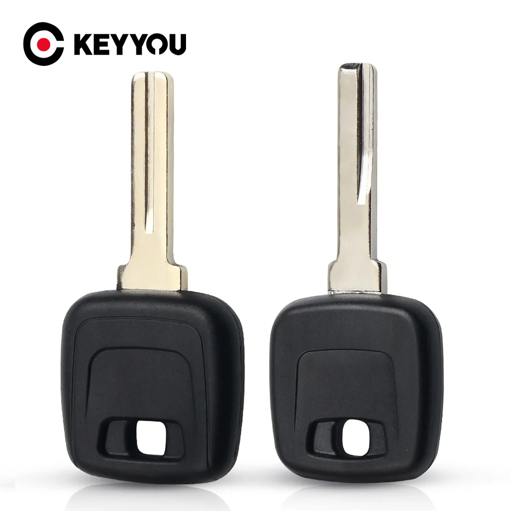 KEYYOU transpondedor llave de coche sin Chip para Volvo VOLVO S40 V40 D30 S60 S80 XC90 XC60 funda de llave en blanco Fob hoja NE66 sin cortar
