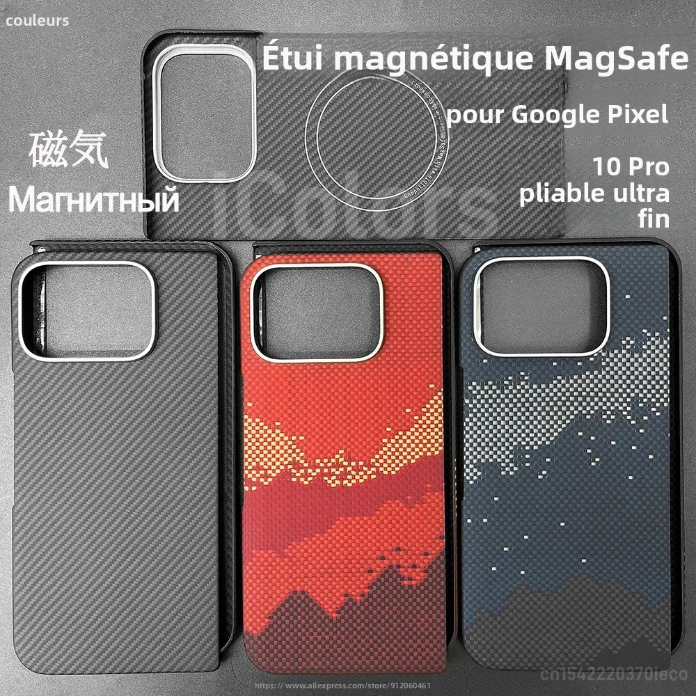 Étui pliable en Fiber d'aramide pour Google Pixel 10 Pro, Ultra fin, léger, minimaliste, housse de protection magnétique
