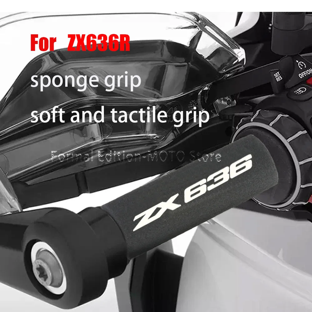 

Handlebar Grip Sponge Cover for Kawasaki ZX636R 27mm Shockproof Motorcycle Sponge Grip Non-slip Motorcycle Grip Cover