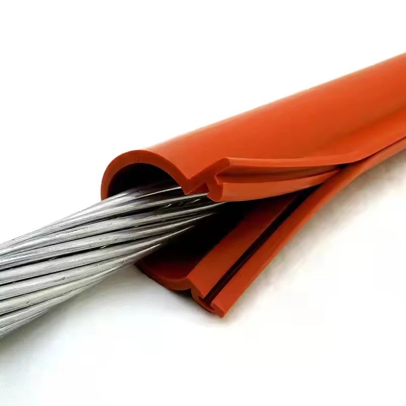 Silicone Rubber Cable Sleeve 5M High Temp Resistant Insulation Protective Cover for 10KV 35KV Wire Protection