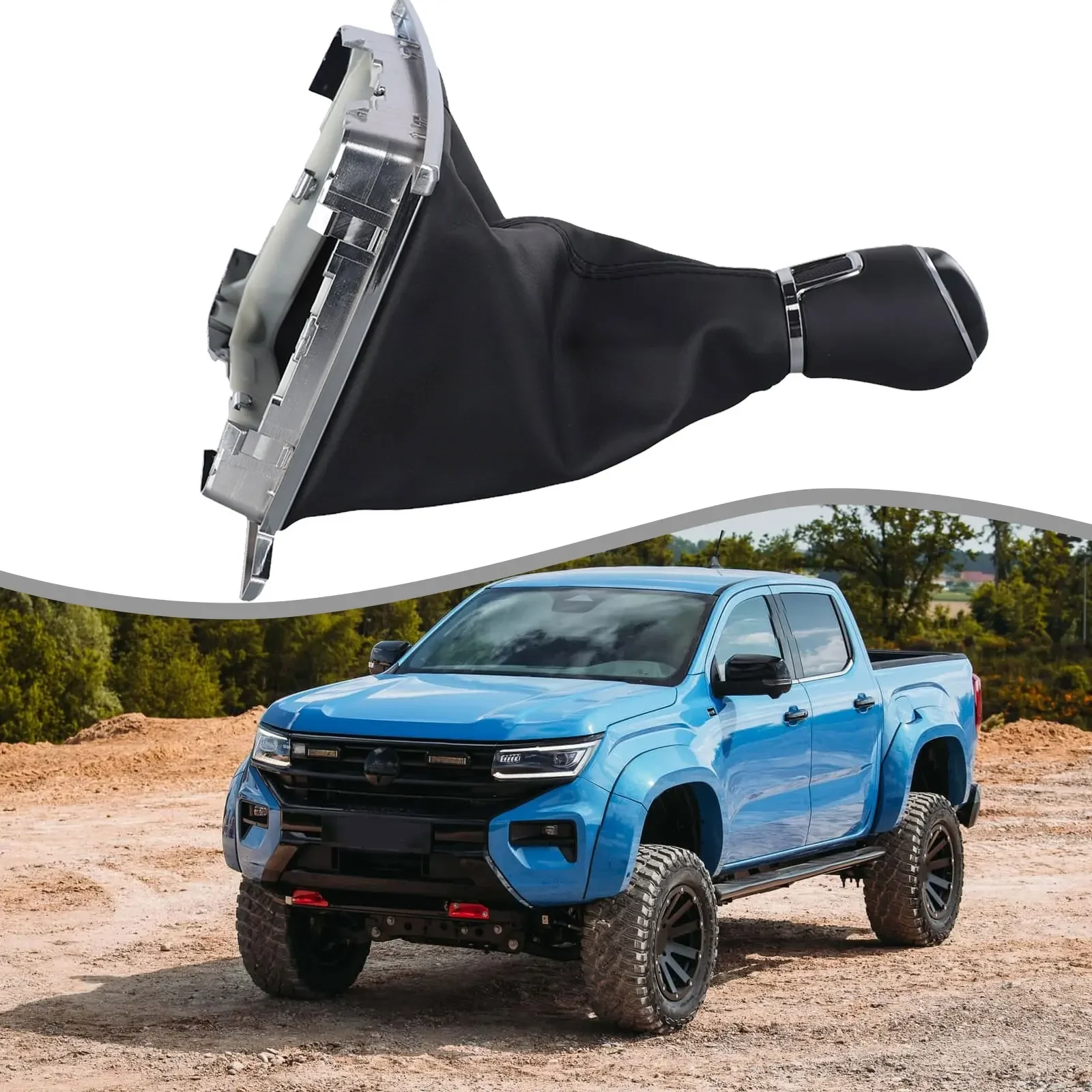 

For 6-Speed Manual Transmissions Car Gear Shift 6 Speed Gear Lever Driving Experience ABS Plastic Leather Boot Cover