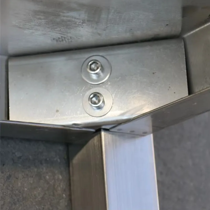 2 Layer Working  with Splash Back  SUS 304 Kitchen Preparation Pre Worktable Work Bench