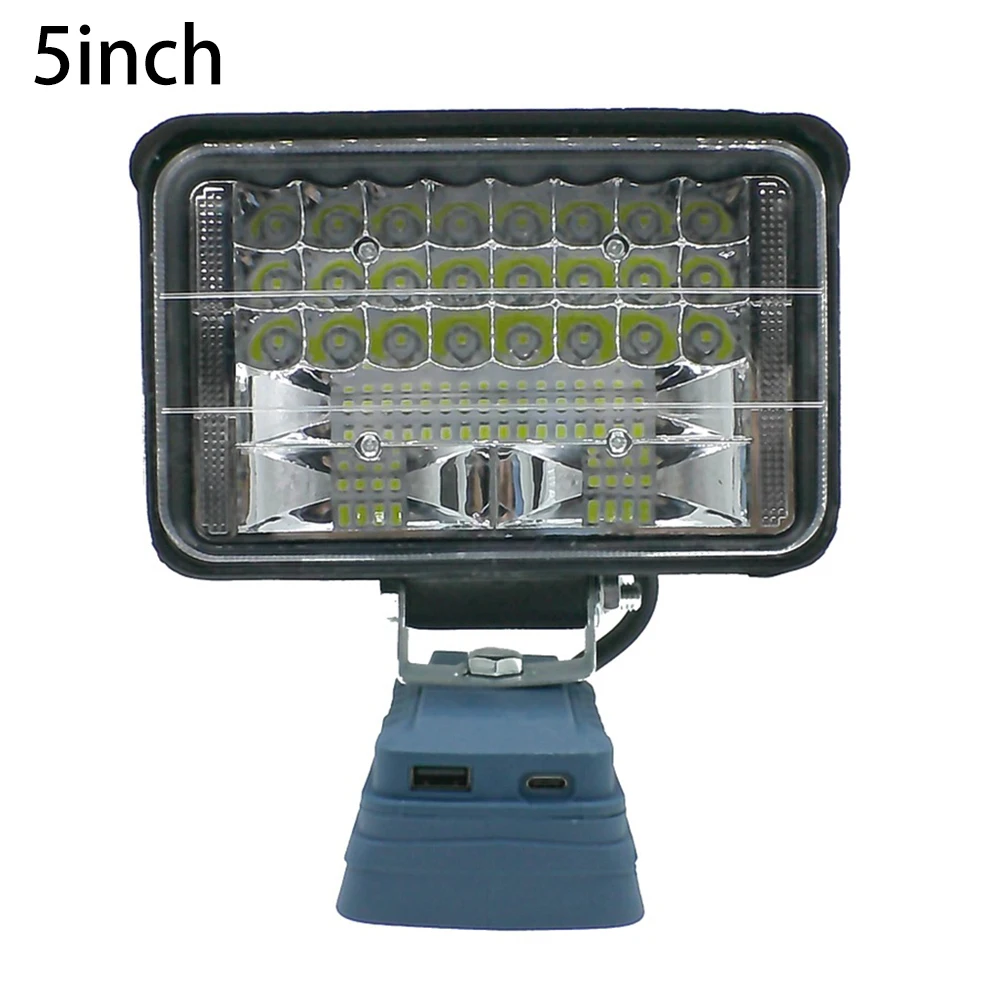 Work Light 5 Inches LED Flashlights Electric Torch Spotlight For Bosch Power Tools Study Outdoor Field Work Lamp Lights Tools