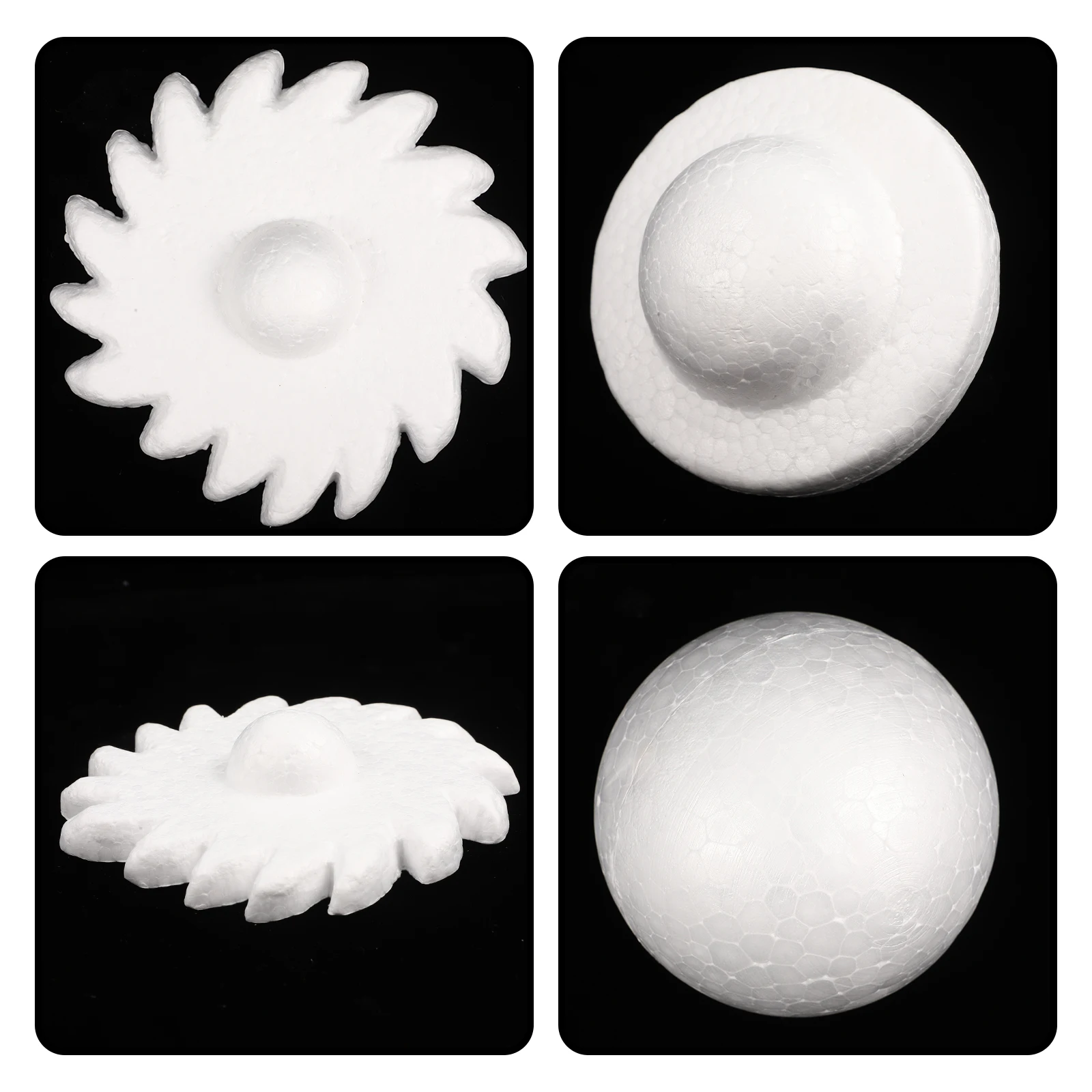 

2 Sets Sun Ball Kit DIY Solar System Foam Balls Unfinished Craft Blank Planet Modeling Supplies Decor