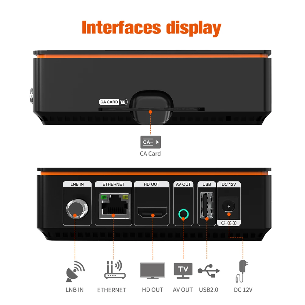 Ecamd v9 prime satelliten empfänger, DVB-S/s2/s2x, multi stream/T2-MI, gebaut in 2,4g wifi, original ecam firmware, unterstützung mars