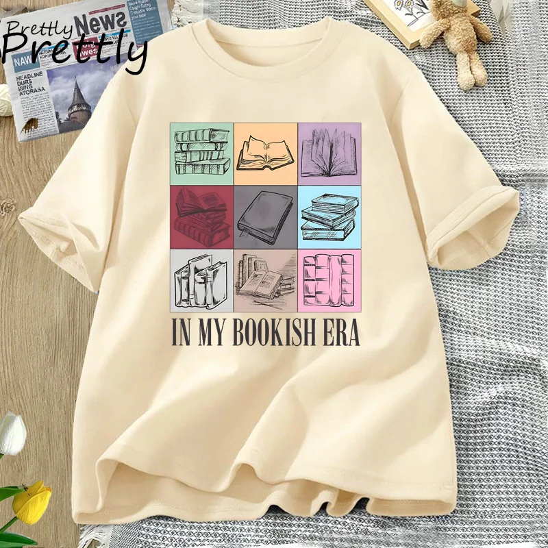 In My Bookish Era T-shirt Retro Romance Smut Reader Graphic T-shirts Book Lover Bookish T Shirt Summer Cotton Woman Clothes Tops