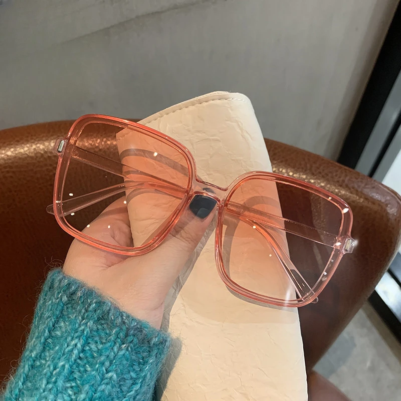 Square Sunglasses Woman Retro Vintage Gradient Sun Glasses Female Clear Lens Black White Oculos De Sol Glasses Women Очки