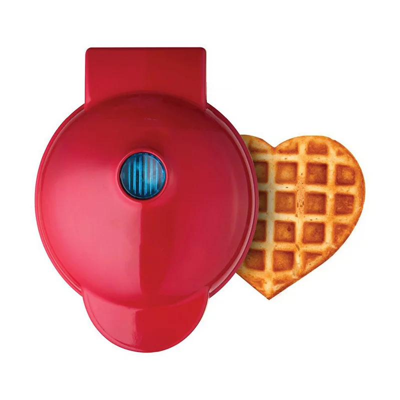 

US standard love waffle spitter driver round 110v sandwich cake maker heart waffle