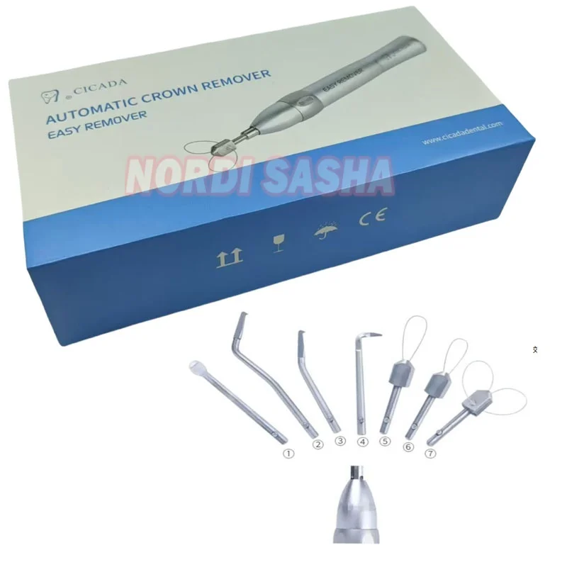 1Set CICADA Dental Portable Automatic Crown & Bridge Remover Easy Remover Teeth Crowns Adjustable 5 Shifts Dentists Tool