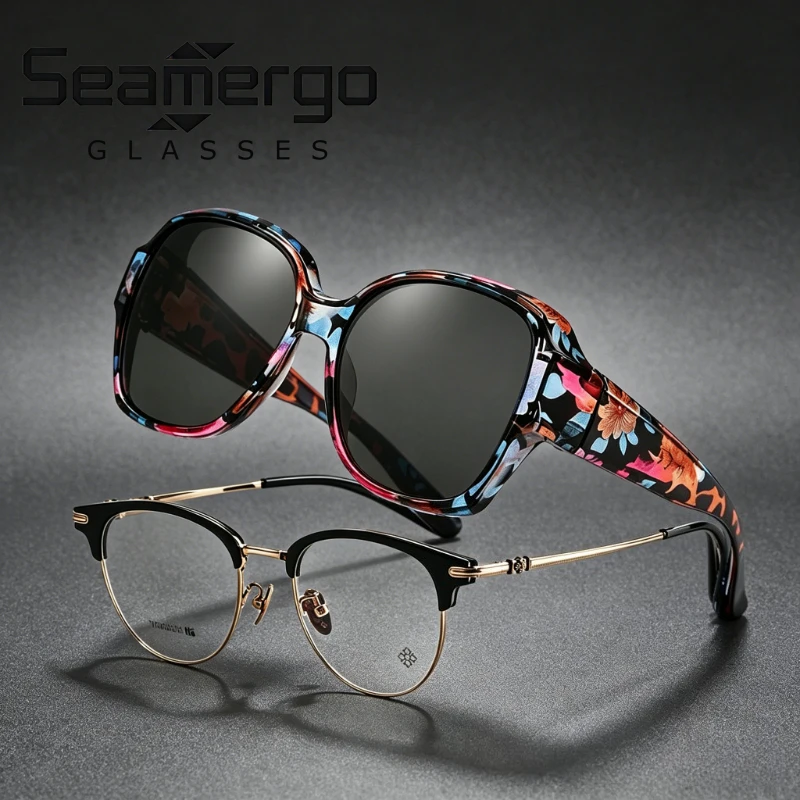 SEAMERGO 1/2/3PCS Polarized Fit Over Sunglasses for Men Women UV Resistant Lens Cover Suitable for Various Types of Frames